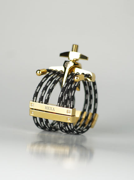 Silverstein Hexa Medium Gold Clarinet Bracelet HG07A