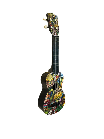 Soprano Ukulele Coconut Desenli Kapak