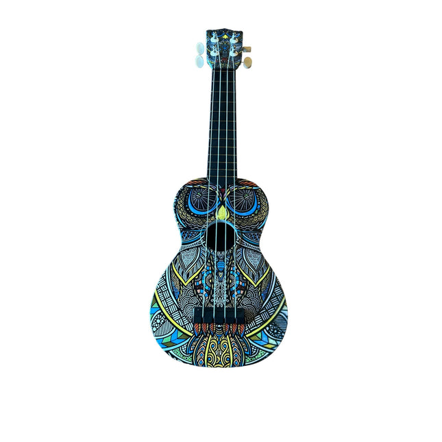Soprano Ukulele Tribal Owl Pattern Cover