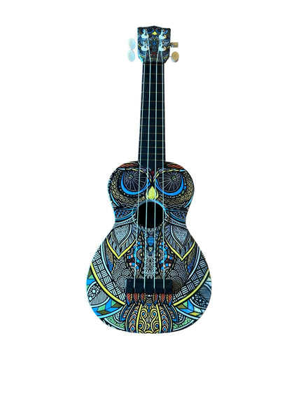 Soprano Ukulele Tribal Owl Pattern Cover