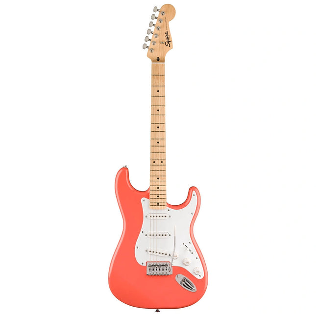 Squier FSR Sonic Stratocaster Akçaağaç Klavye WPG Tahitian Coral Elektro Gitar