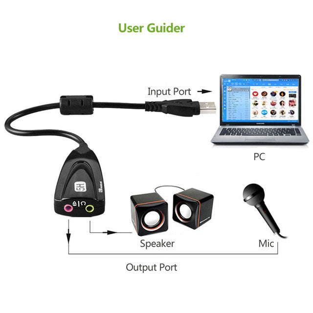 Steel Sound Lx-608 Usb Sound Card 5Hv2