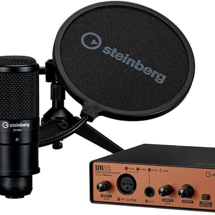 Steinberg UR12 Podcast Starter Pack Recording Package