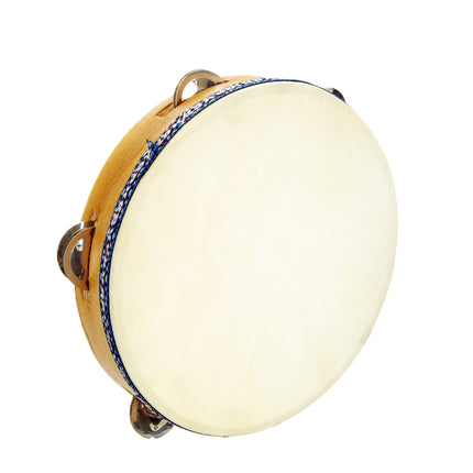 Tambourine with Bells and Leather 22 cm DZD22