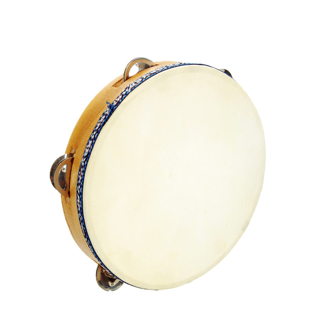 Tambourine with Bells and Leather 22 cm DZD22