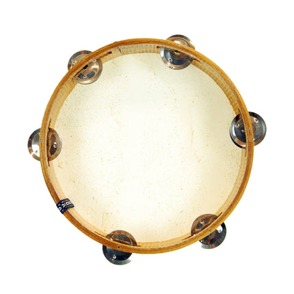 Tambourine with Bells and Leather 22 cm DZD22