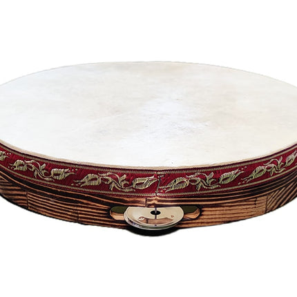Tambourine with Bells and Leather 28 cm DZD28