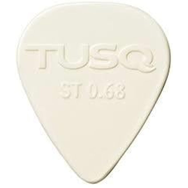 TUSQ Pick 0.68mm White 6 Pack Bright Tone (PENA)