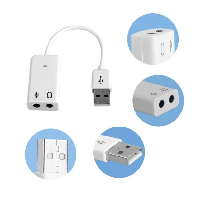 Usb 2 0 Audio Adapter Soundcard 7 1 Sound Card