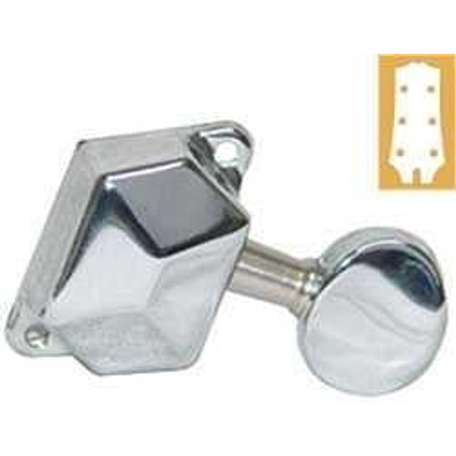 VALENCIA AMH3003CR AKUSTİK GİTAR KULAĞI, 3+3, KROM