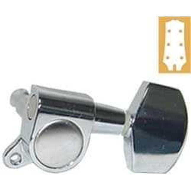 VALENCIA AMH7001CR AKUSTİK GİTAR KULAĞI, 3+3, KROM