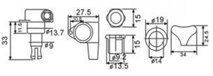 VALENCIA BMH7105CRR4 BASS GİTAR KULAĞI KROM, 4 SAĞ