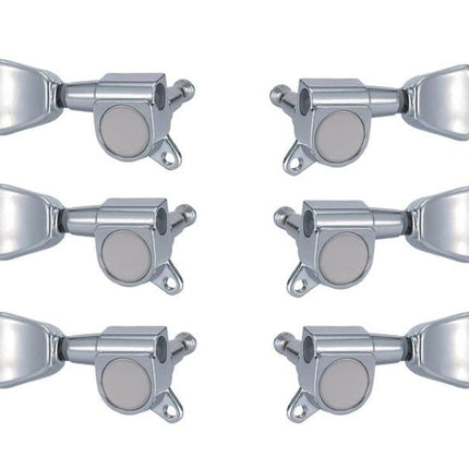 VALENCIA EMH7004CRR3L3 ELEKTRO GİTAR BURGUSU, 3 SAĞ+3 SOL, KROM