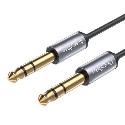 VegGieg V-A608 6.35mm Stereo Jack Hi-Fi Amplifier Instrument Audio Cable 1.8 Meters