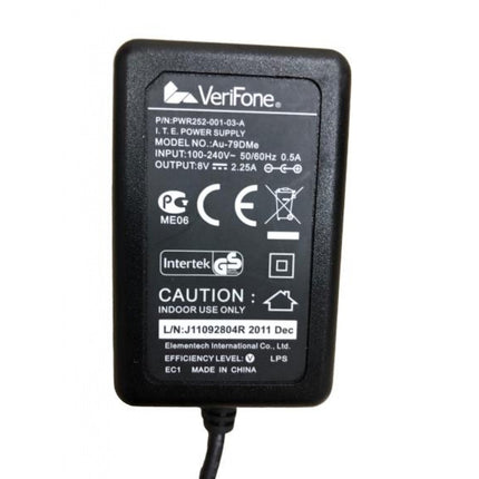 Verifone Au-79Dme Pos Adapter Pwr252-001-03-A 8V 2 25A Original