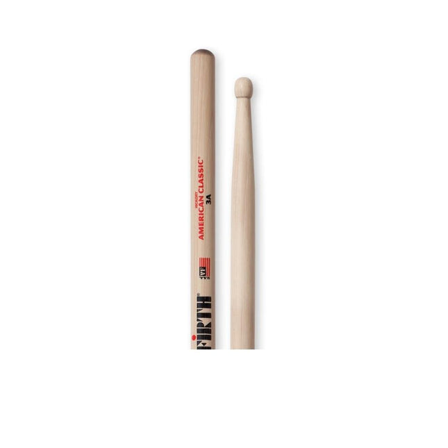 VICFIRTH 3A BAGET HICKORY, 0.580"x16 (3/16)"