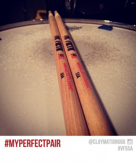 VICFIRTH 55A BAGET HICKORY, 0.580"x16", MED