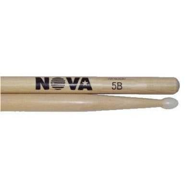 VICFIRTH N5BN BAGET NOVA 5B NYLON TIP, HICKORY, 16"x0.595"