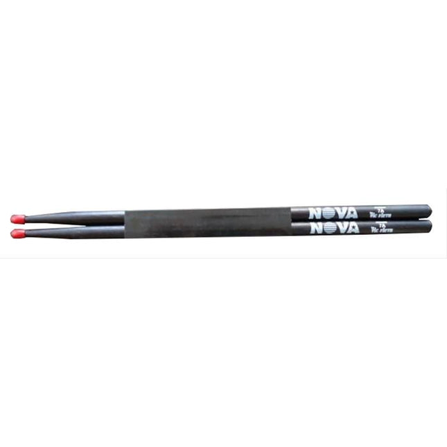 VICFIRTH N7ANB BAGET NOVA 7A NYLON TIP RED COLOURED, BLACK