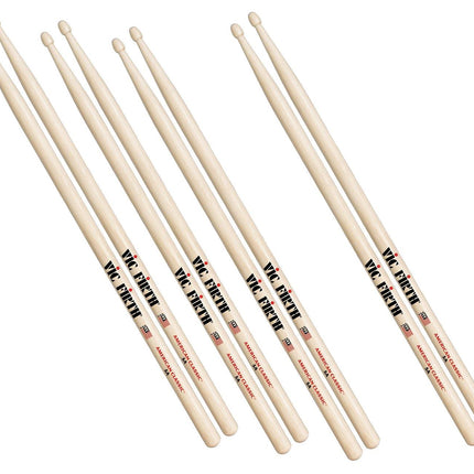 VICFIRTH P5B.3-5B.1 BAGET (3+1 ÇİFT), 5B WOOD