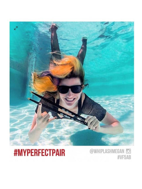 VICFIRTH V5AB BAGET 5A WOOD BLACK, HICKORY, 0.565"x16"