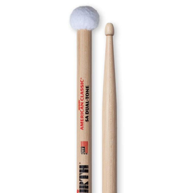 VICFIRTH V5ADT BAGET 5A DUAL-TONE, HICKORY, 0.565"x16"