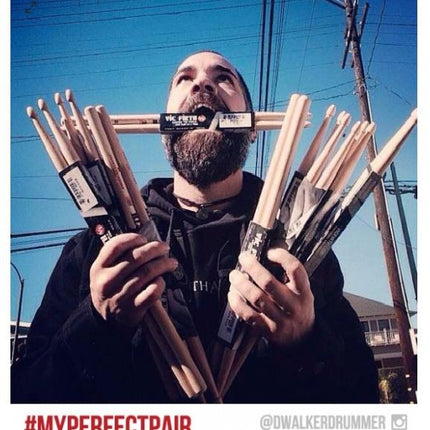 VICFIRTH V5B BAGET 5B, HICKORY, 0.595"x16", MED