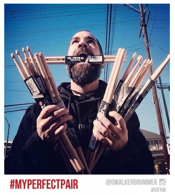 VICFIRTH V5B BAGET 5B, HICKORY, 0.595"x16", MED