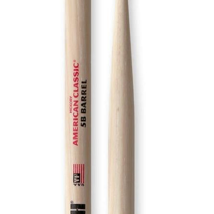 VICFIRTH V5BBRL BAGET 5B BARREL TİP, HICKORY, 0.595"X16"