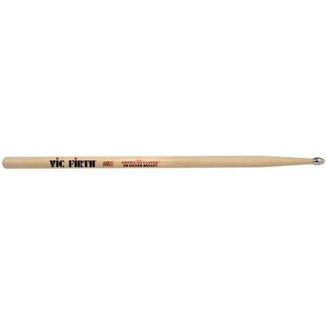 VICFIRTH V5BSB BAGET  5B SILVERBULLET, HICKORY, 0.595"x16"
