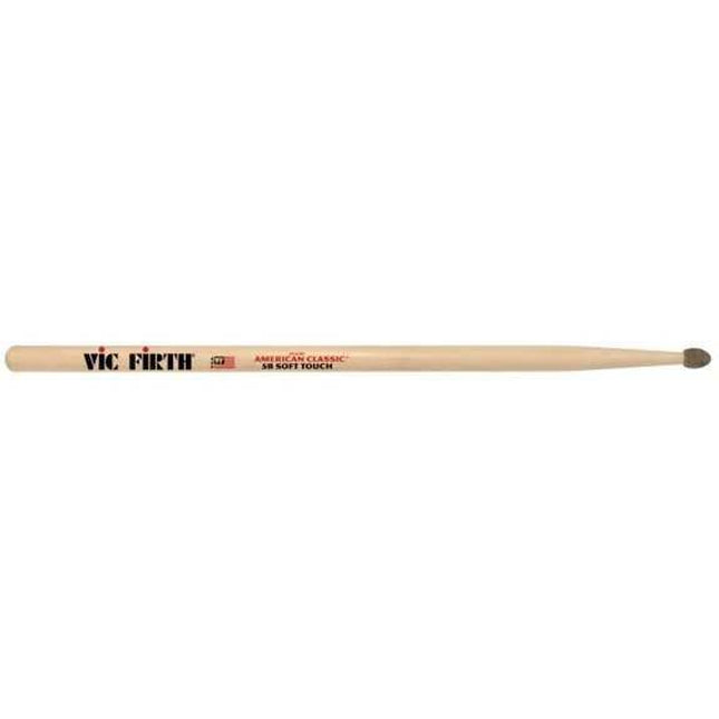 VICFIRTH V5BST BAGET 5B SOFT TOUCH (KEÇE UÇ), HICKORY, 0.59