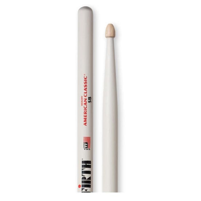 VICFIRTH V5BW BAGET 5B WOOD WHITE, HICKORY, 0.595"x16"