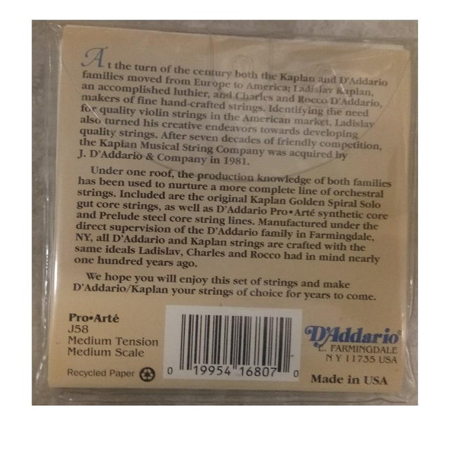 VİOLA TEL SETİ, PRO-ARTE, SCALE MEDIUM, MEDIUM TEN