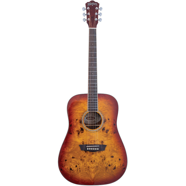 Washburn Deep Forest Burl Amber Fade Acoustic Guitar 