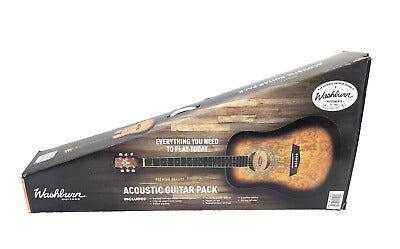 Washburn WSHAGPAKQTTB Exclusive Acoustic Guitar Package 