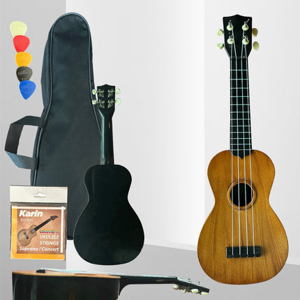 XU21-1-NT -4 Telli Ukulele  Naturel Görünümlü Kapak