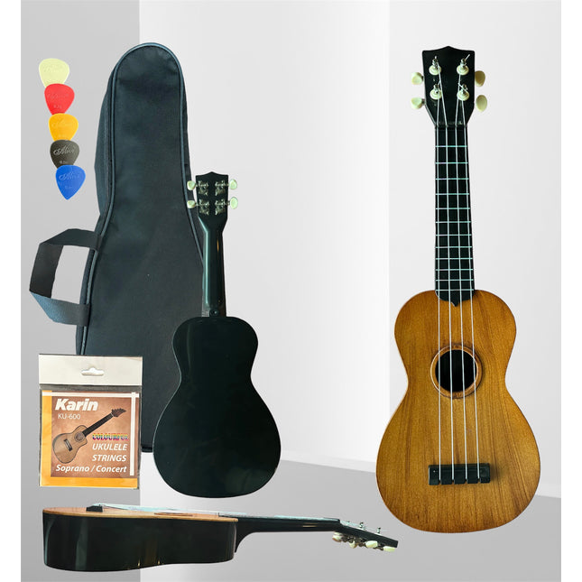 XU21-1-NT -4 Telli Ukulele  Naturel Görünümlü Kapak