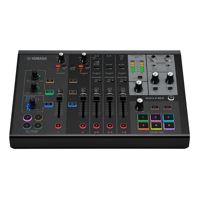 Yamaha AG08 All In One 8 Channel USB Mixer (Black)
