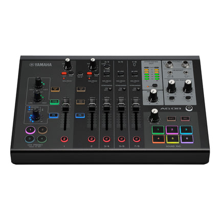 Yamaha AG08 All In One 8 Channel USB Mixer (Black)