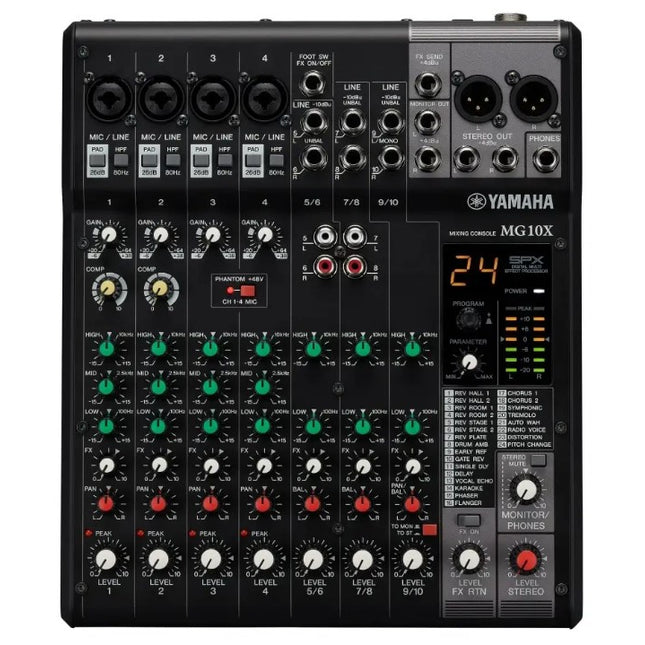 Yamaha MG10XCV 10 Channel Analog Mixer Console