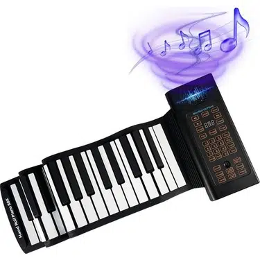 Boult FEB-88A 88 Tuşlu Portatif Katlanır Dijital Piyano | Şarj Edilebilir, Bluetooth ve MIDI Destekli, Taşıma Çantalı