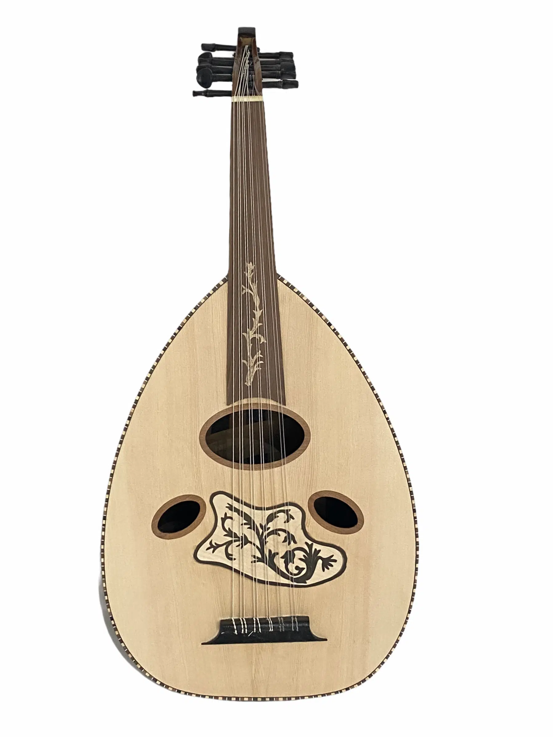 ABL205 ABL200 Başlangıç Orta Seviye Arap Udu Seti (4-Nis/Black-Mahogany)-Do-Do | Kaliteli Gig Bag, 5 Pena,Ext.Tel 