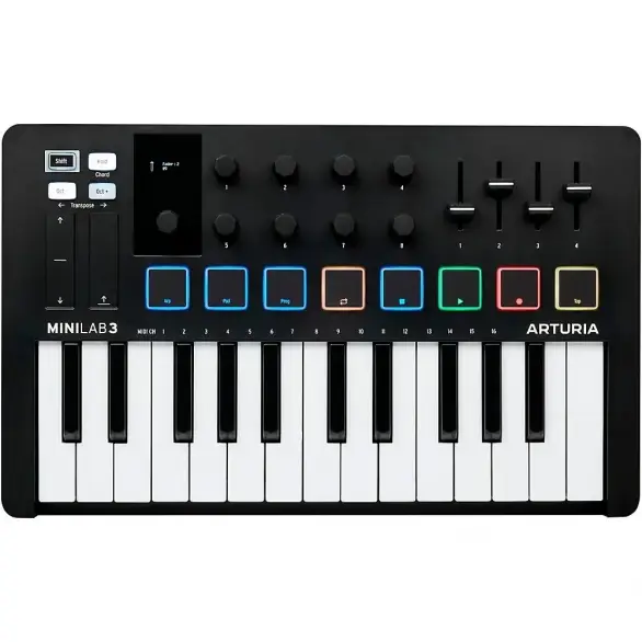 Arturia MiniLab 3 Midi Klavye (Siyah)