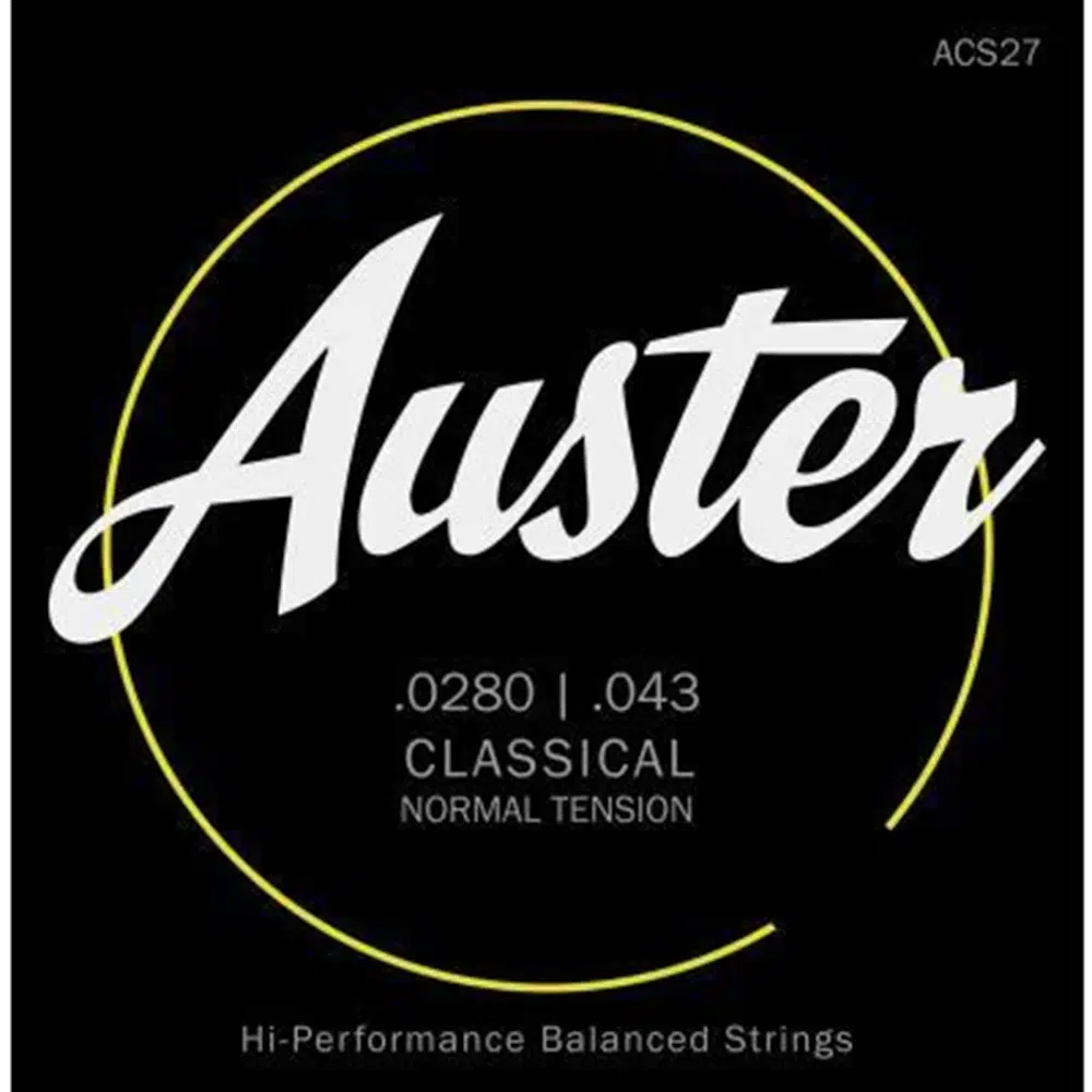 Auster 64566544563 Klasik Gitar Teli ( .0280 / .043 ) | Normal Tension, Naylon ve Gümüş Kaplama