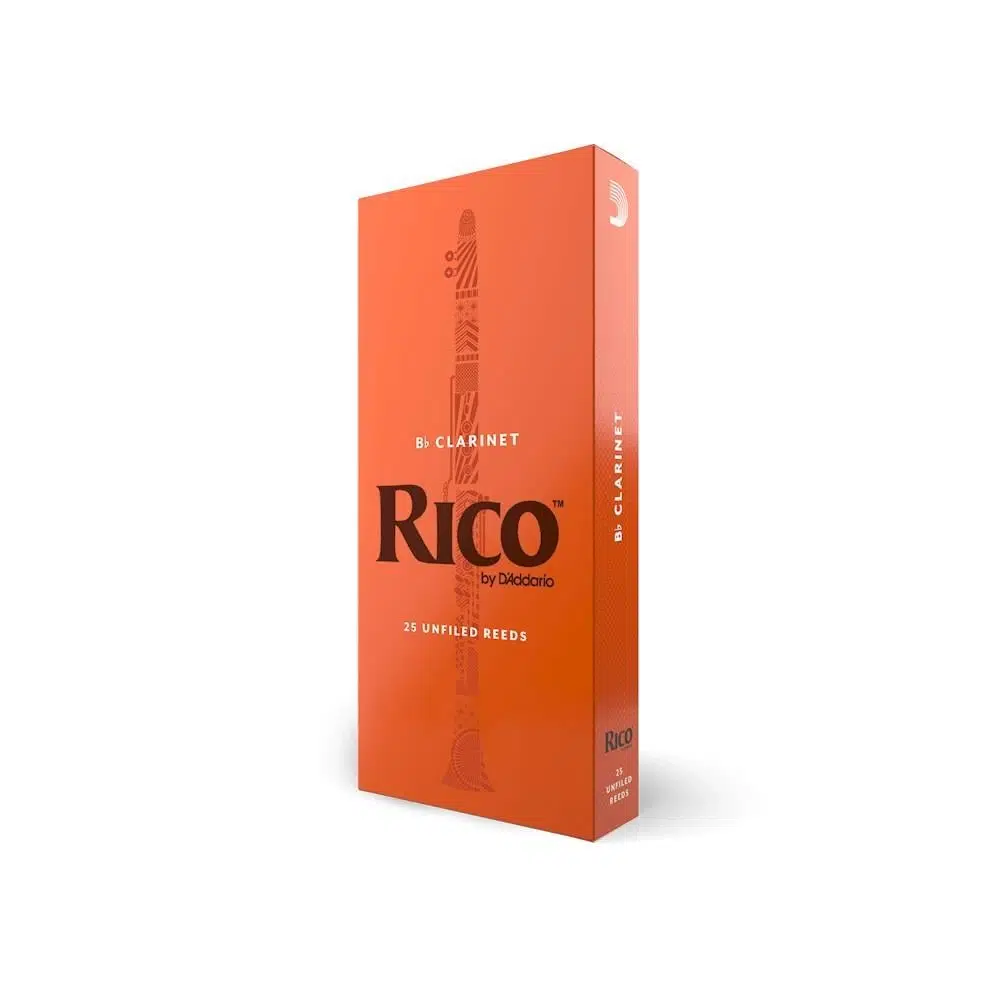 Rico RCA2520 Orange Box Bb Klarnet Kamışı No: 2.0 (Başlangıç/Eğitim) - 25'li Paket | Standart Kesim, Toplu Paket ve Okullar İçin Ekonomik Seçim