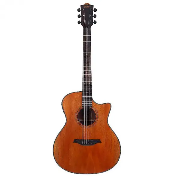 Bromo BAT2MCE Cutaway Elektro Akustik Gitar (Natural)