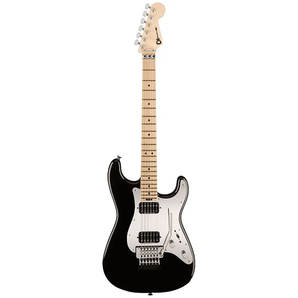 Charvel 2966005503 Pro-Mod So-Cal Style 1 HH FR Elektro Gitar (Gloss Black) | Floyd Rose Köprü Sistemi, Akçaağaç Klavye ve Yüksek Performans