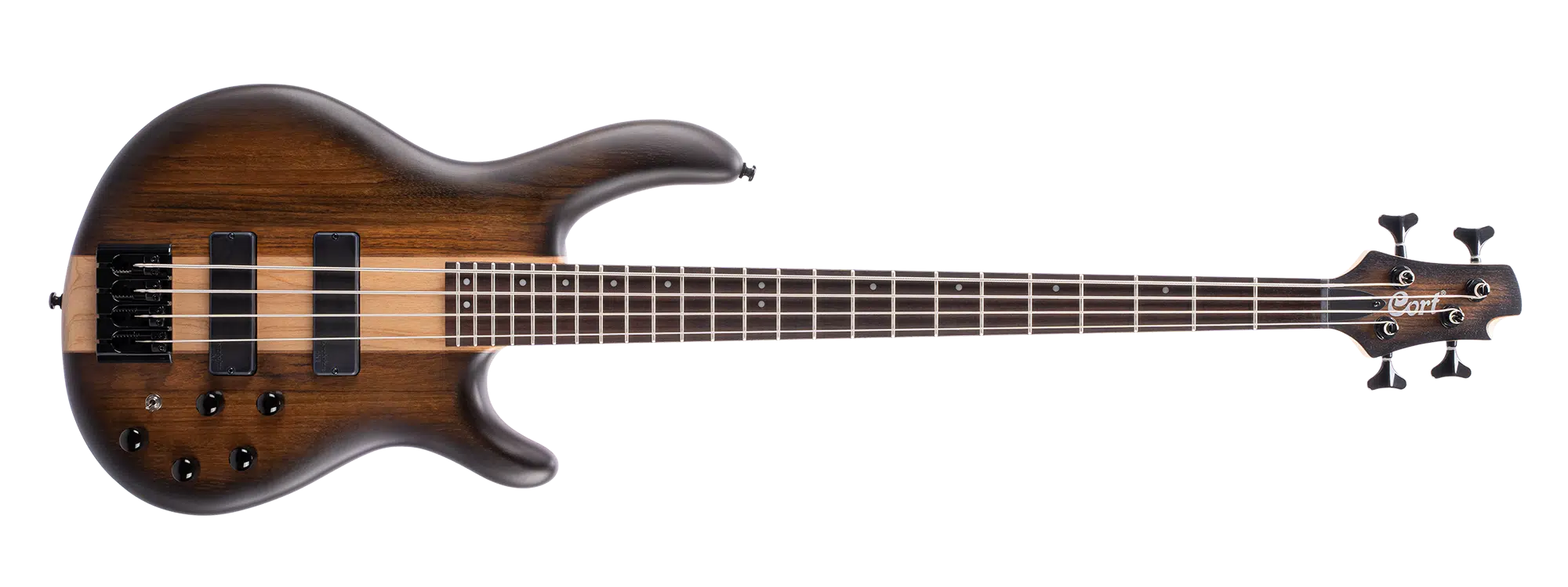 Cort C4PLUS OVMH ABB Bas Gitar 4 Telli | Antique Brown Burst 