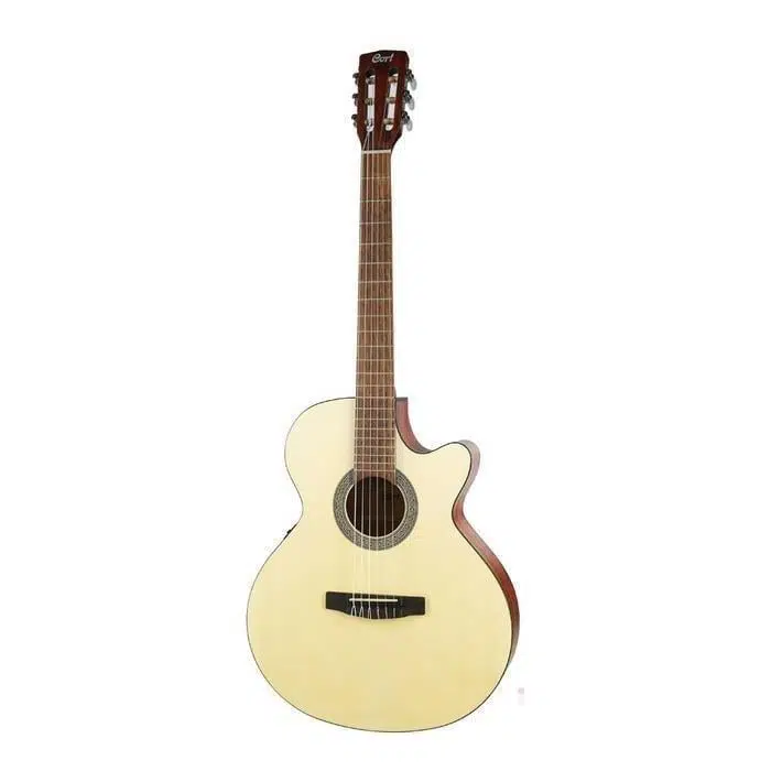 Cort CEC1 OP Elektro Klasik Gitar | İnce Kasa Open Pore - Naturel