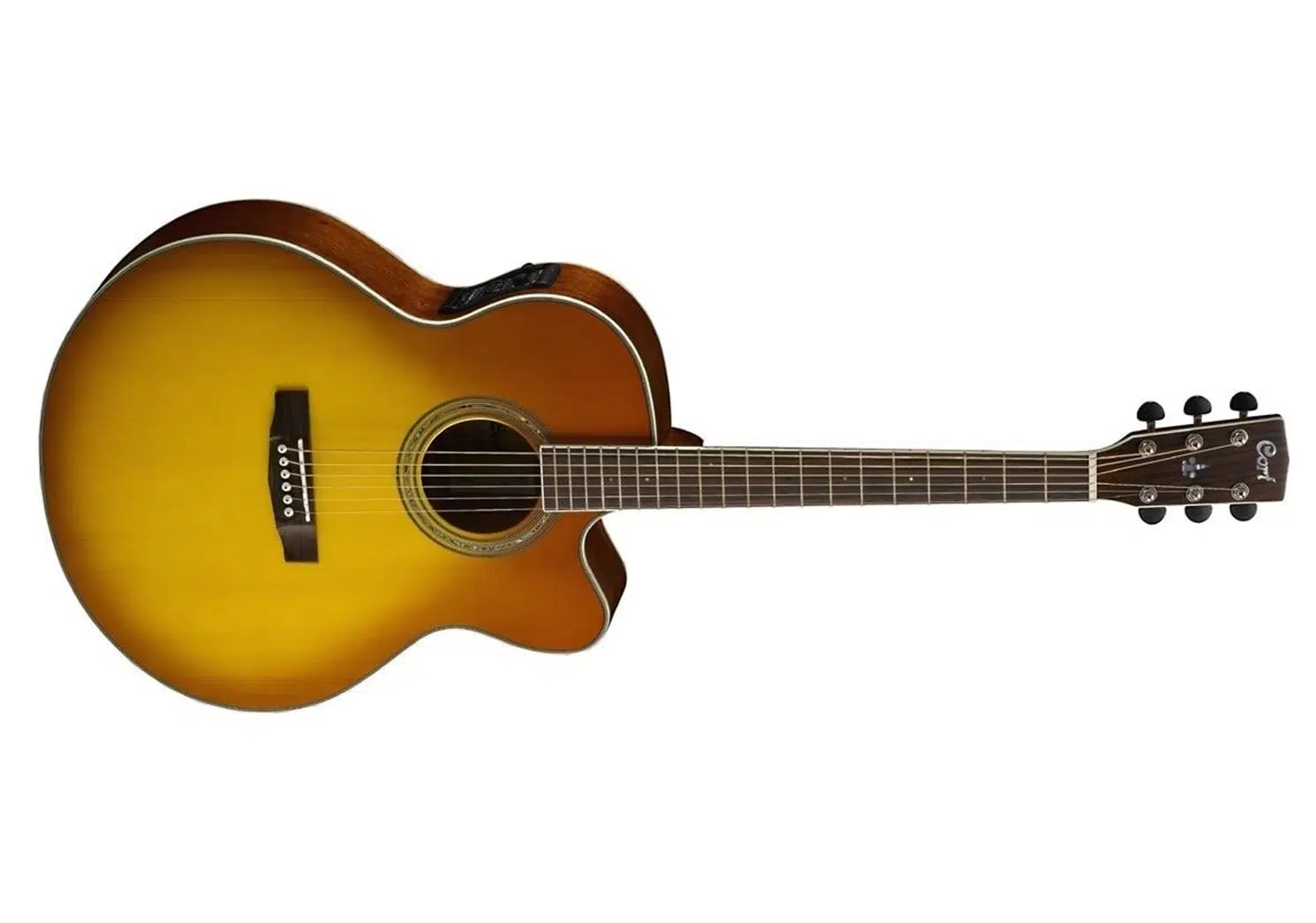 Cort CJ5X-HBS Elektro Akustik Gitar | Jumbo Cutaway - Honey Burst